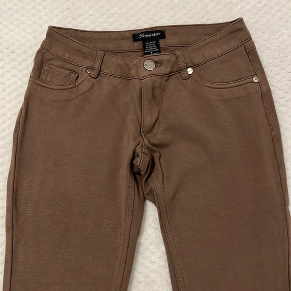 Shinestar Brown Low-Rise Jegging Pants - Picture 2 of 7